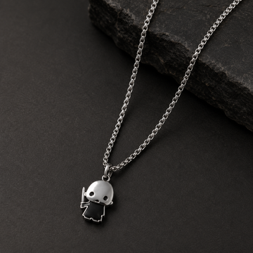 Men’s Warrior Helmet Pendant Necklace | Silver-Tone Statement Jewellery