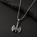 Men’s Nordic Warrior Axe Pendant Necklace | Silver-Tone Statement Jewellery | House of HNS