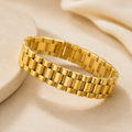 Valencia Gold Bracelet unisex | Anti-Tarnish Office Wear HNS