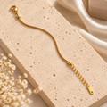 Aurex Adjustable Bracelet for Men & Women | Gold Tone Unisex Bracelet | House of HNS