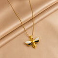 Lunévia Crystal Drop Necklace | Gold Coated | House of HNS
