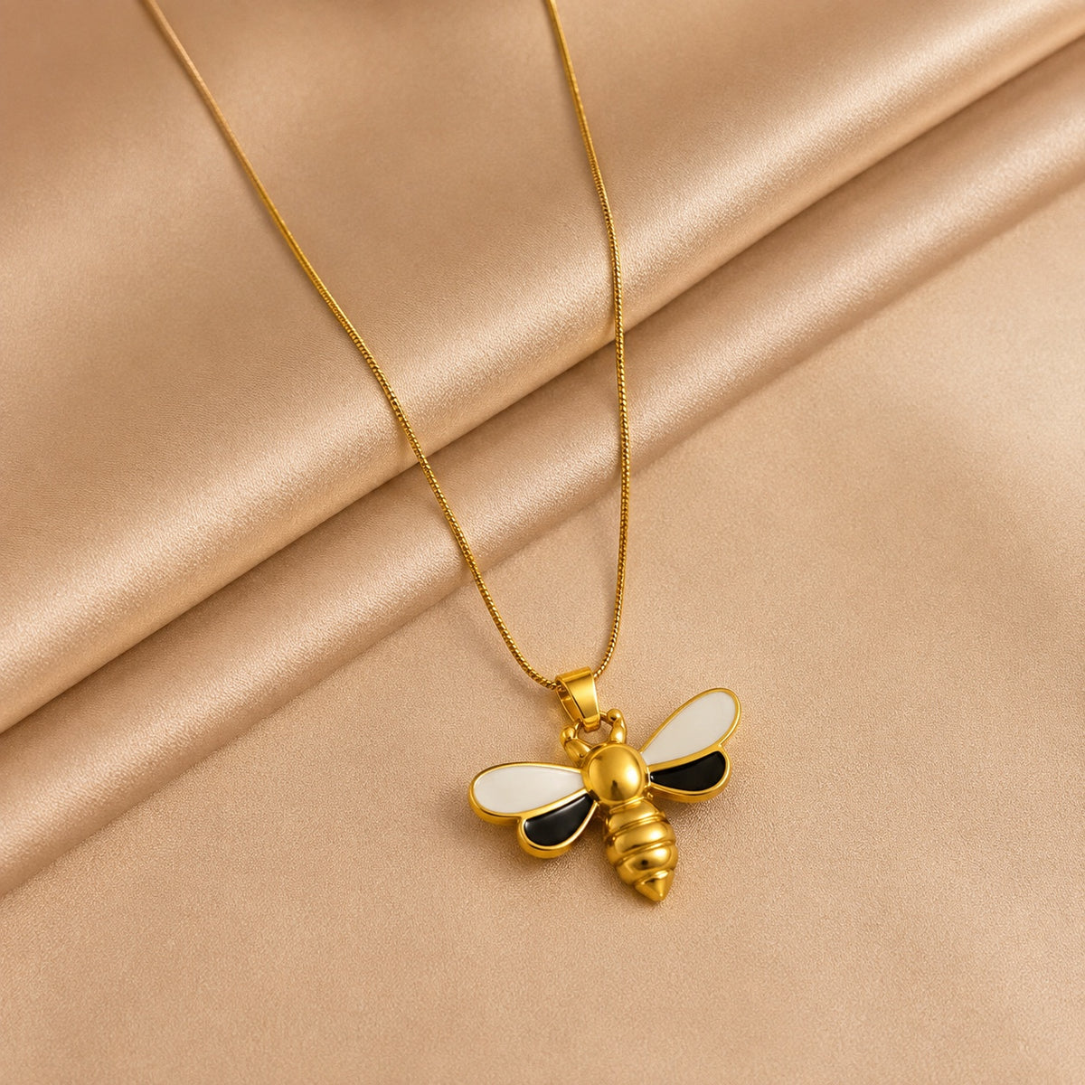 Lunévia Crystal Drop Necklace | Gold Coated | House of HNS