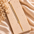 Calevia Dual-Strand Tennis Bracelet | Gold Coated | House of HNS