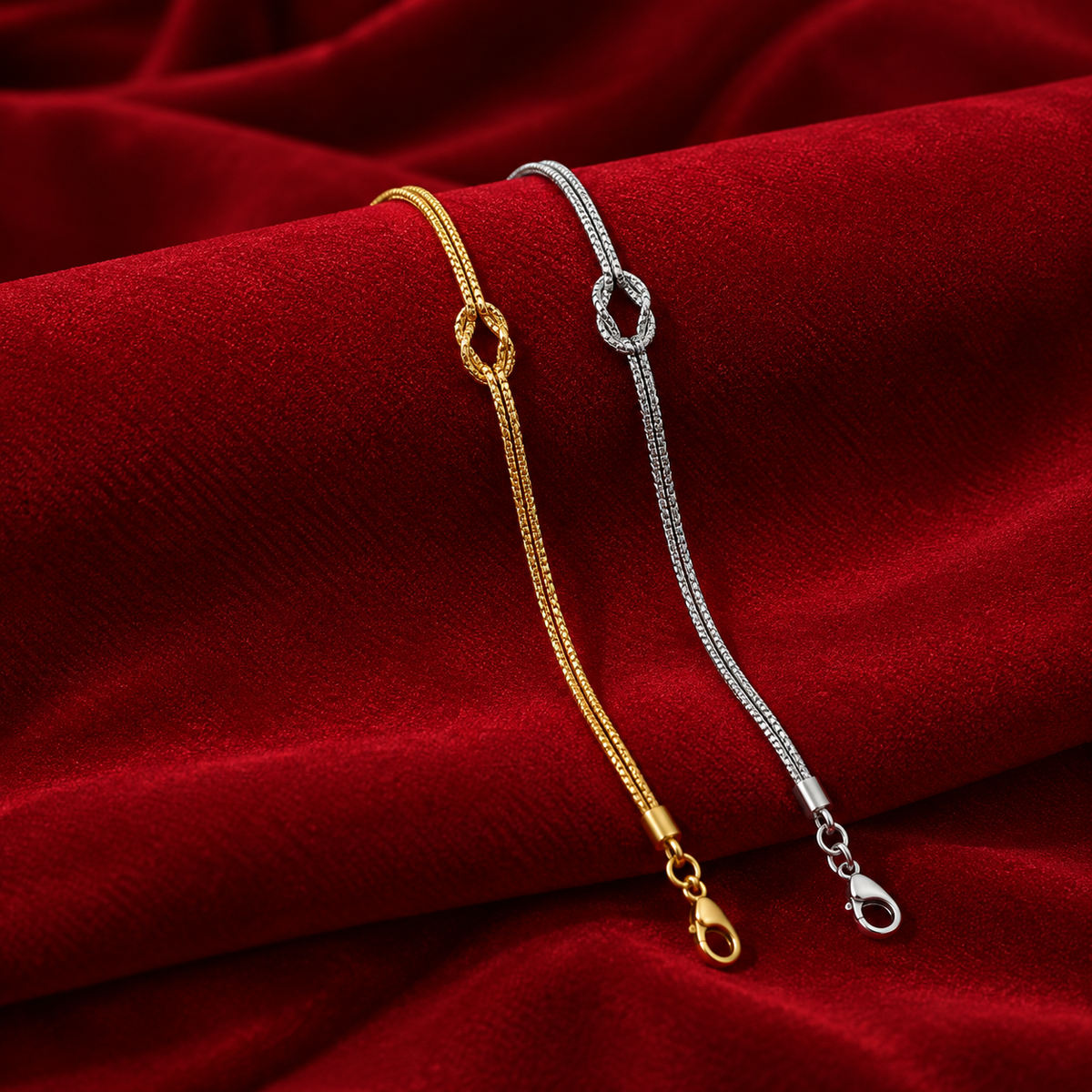 Olavu Couples Knot Bracelet Set for Him & Her