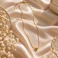 Amora Gold Heart Necklace for Women | Elegant Pendant | House of HNS