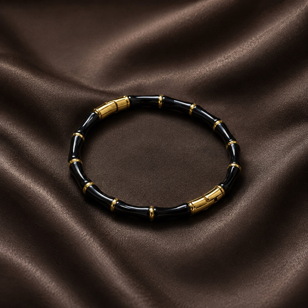 Gold bangle bracelet