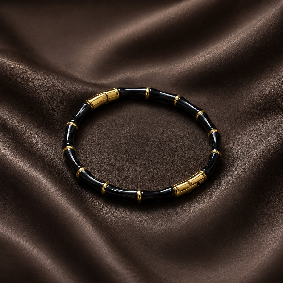 Gold bangle bracelet