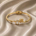 Florielle Gold Bracelet for Women | Anti-Tarnish Floral Stone HNS