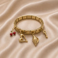 Charmelle Charm Anti-Tarnish Gold Bracelet for Women