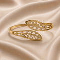 Elowen Gold Bracelet for Women | Anti-Tarnish Leaf Filigree HNS